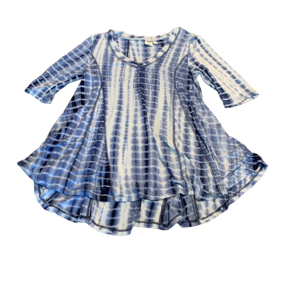 Saint TROPEZ West Women’s Tie Dye V-Neck Swing Top Size Medium
